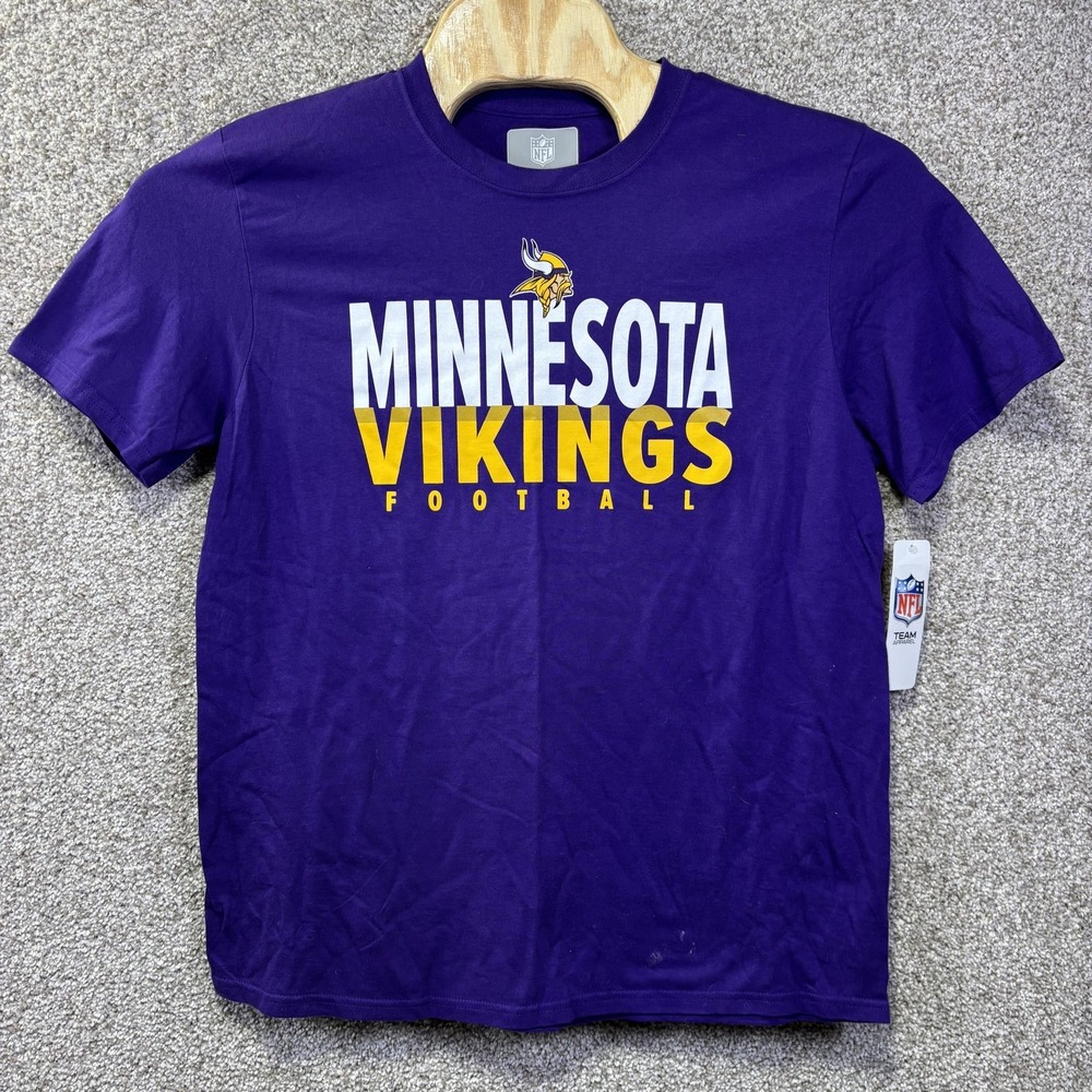 NFL Minnesota Vikings Football T-Shirt Mens Large Purple Short Sleeve NWT
